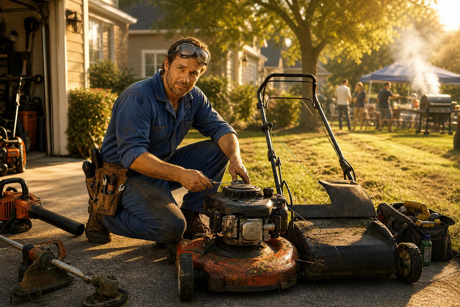 Saturday before the cookout: height and pitch off—scalping and stripes in the same yard