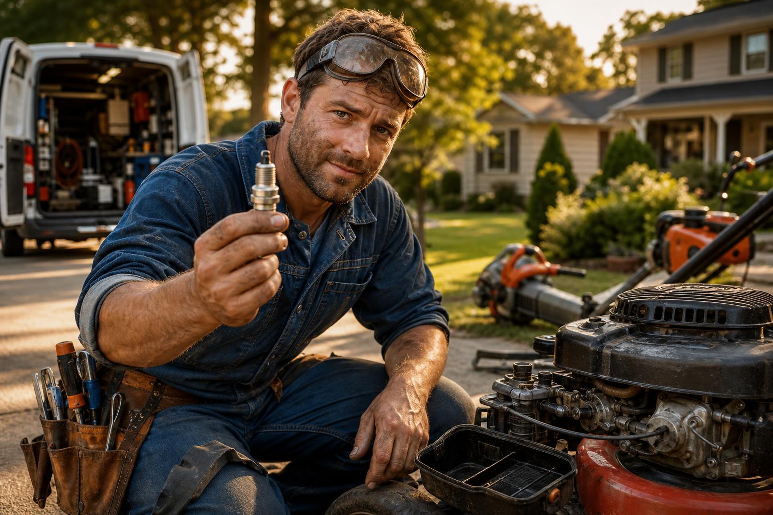 We heard it before we saw the deck: spark plug gap wide enough to kill hot starts