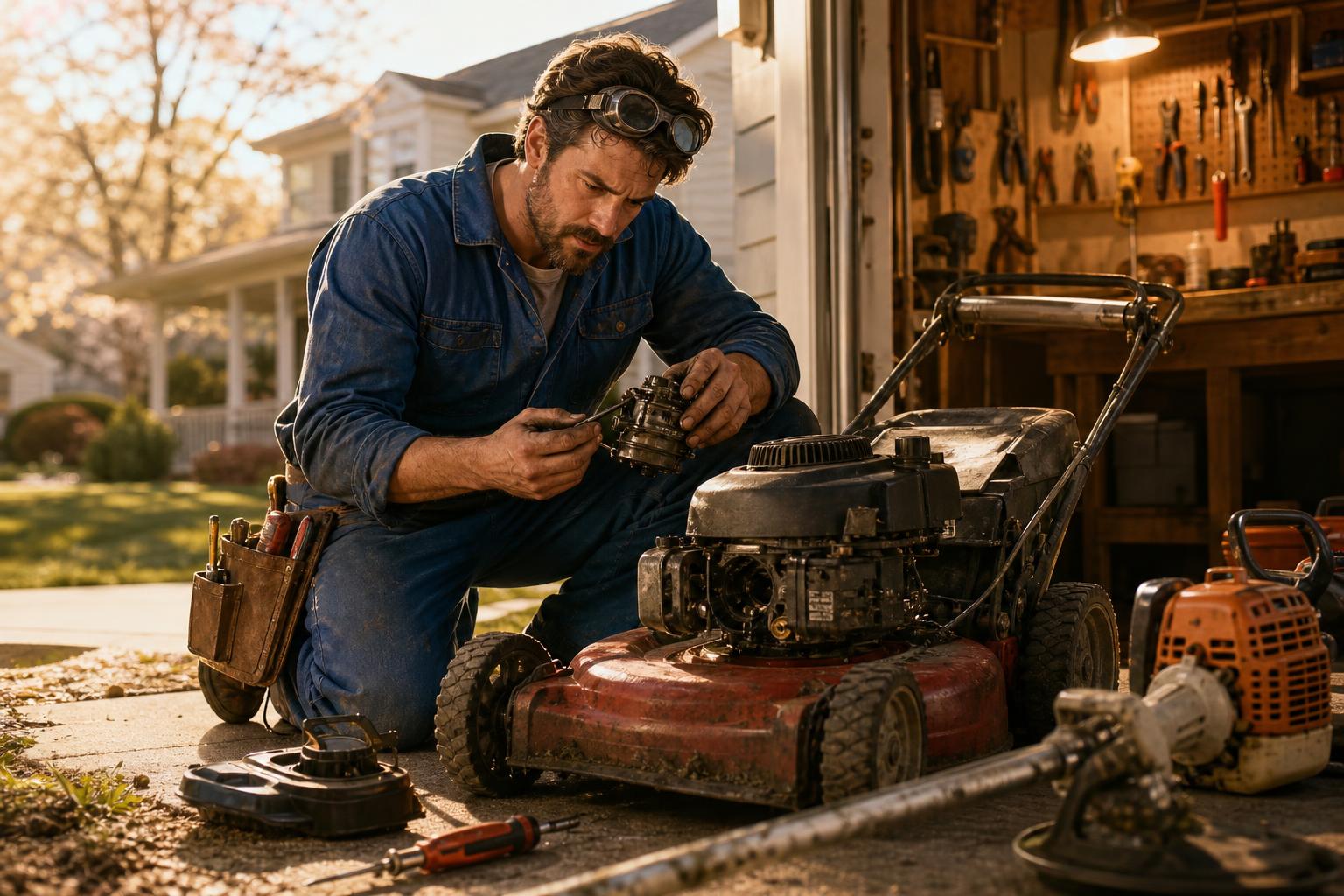 We heard it before we saw the deck: winterization skipped—spring brought a locked-up carb